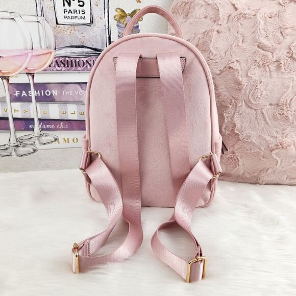 {Juicy Couture} Pink Velour {Heritage Backpack} - Picture 3 of 12